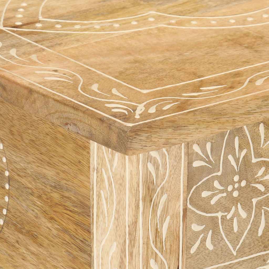 320379 vidaXL Console Table 80x35x74 cm Solid Mango Wood