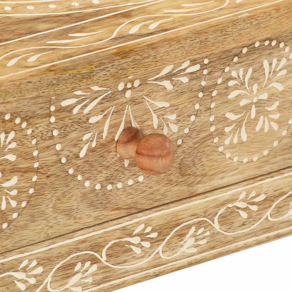 320379 vidaXL Console Table 80x35x74 cm Solid Mango Wood
