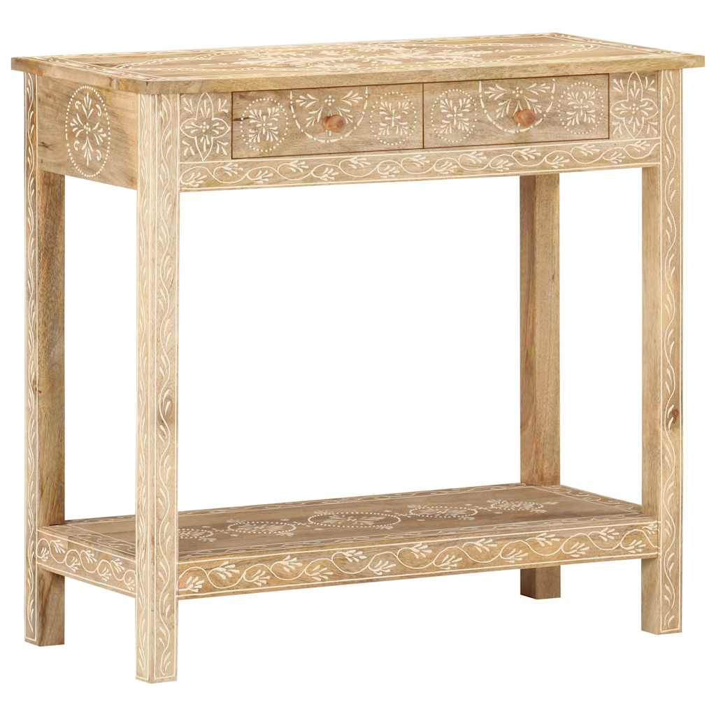 320379 vidaXL Console Table 80x35x74 cm Solid Mango Wood