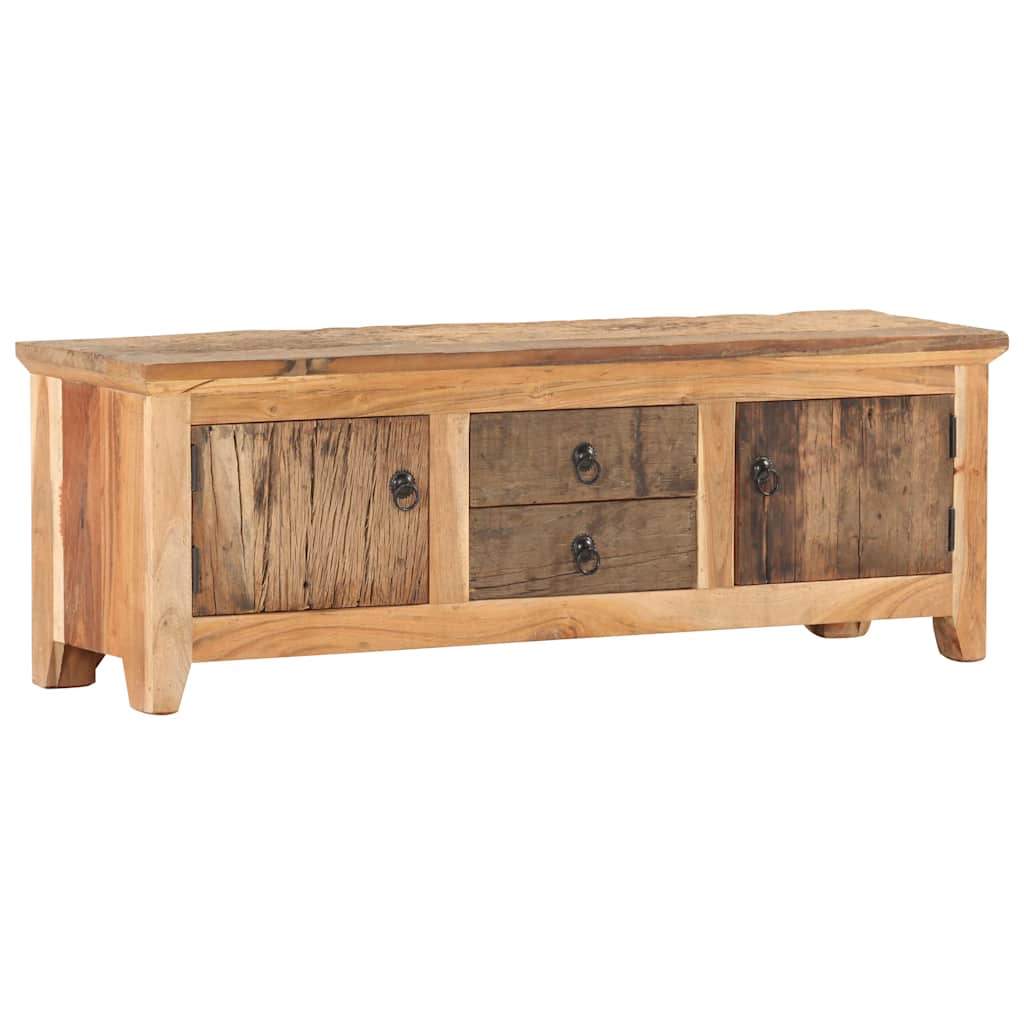 320380 vidaXL TV Cabinet 120x30x40 cm Solid Acacia Wood and Reclaimed Wood