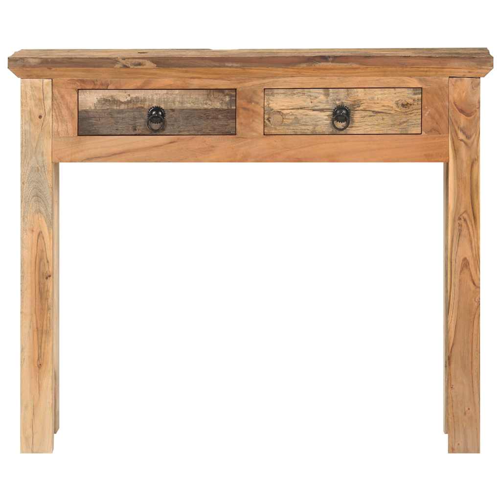 320381 vidaXL Console Table 90,5x30x75cm Solid Acacia Wood and Reclaimed Wood