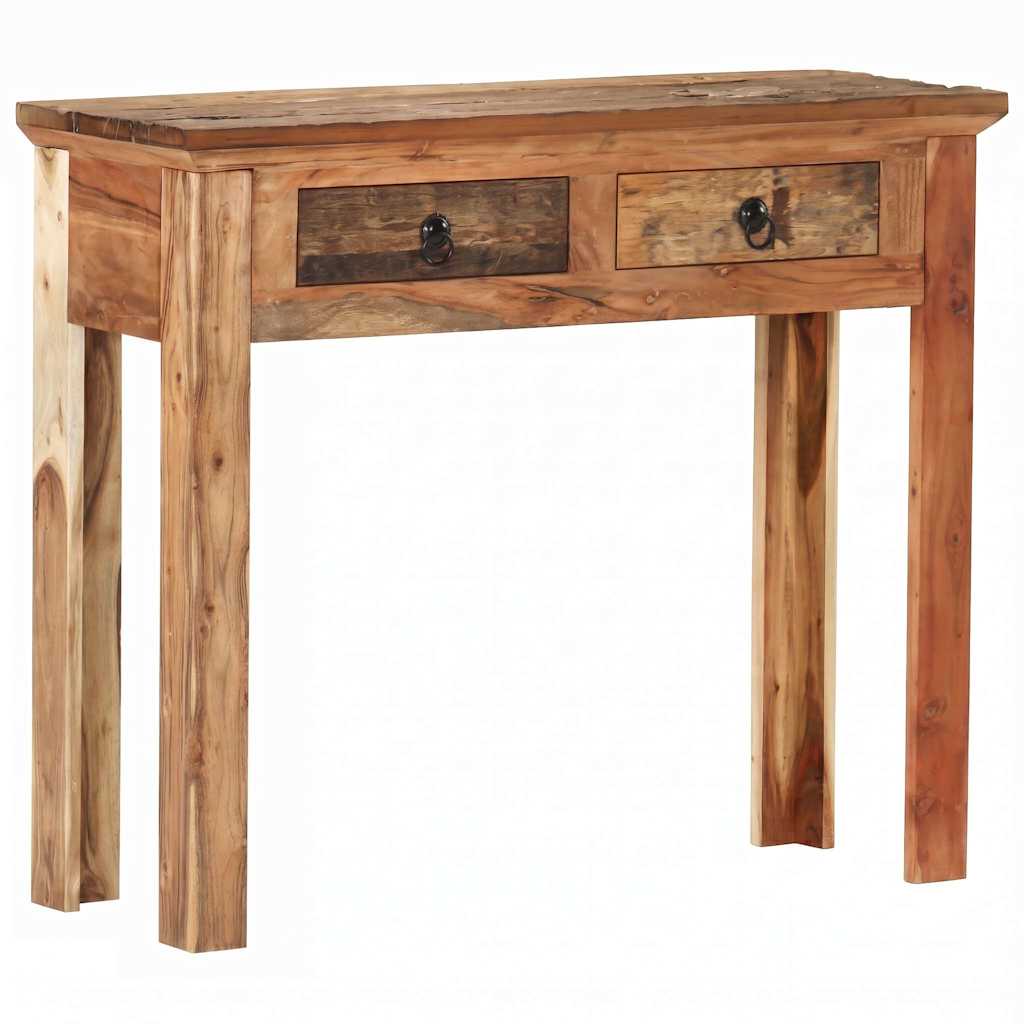 320381 vidaXL Console Table 90,5x30x75cm Solid Acacia Wood and Reclaimed Wood