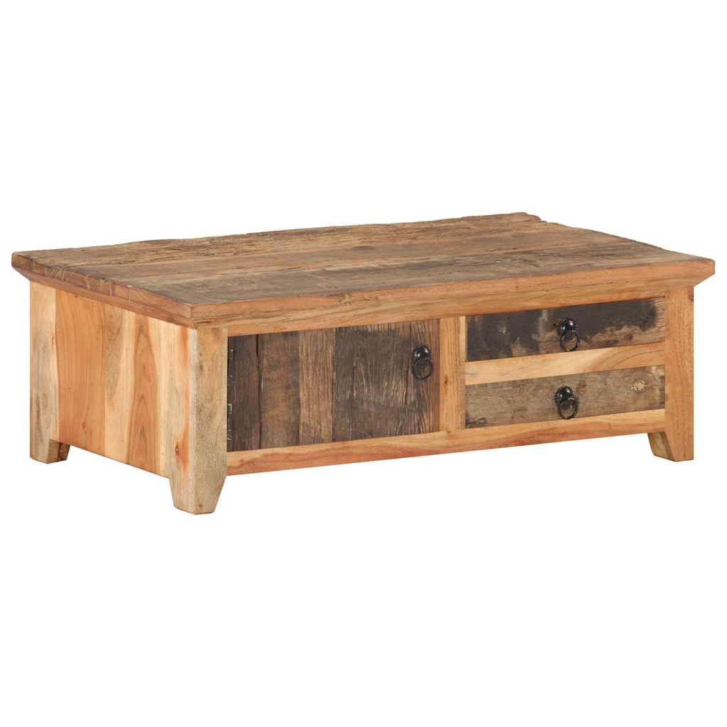 320384 vidaXL Coffee Table 90x50x31 cm Solid Reclaimed Wood