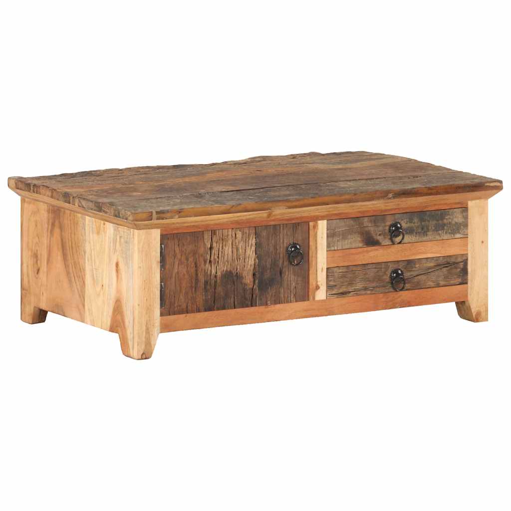 320384 vidaXL Coffee Table 90x50x31 cm Solid Reclaimed Wood