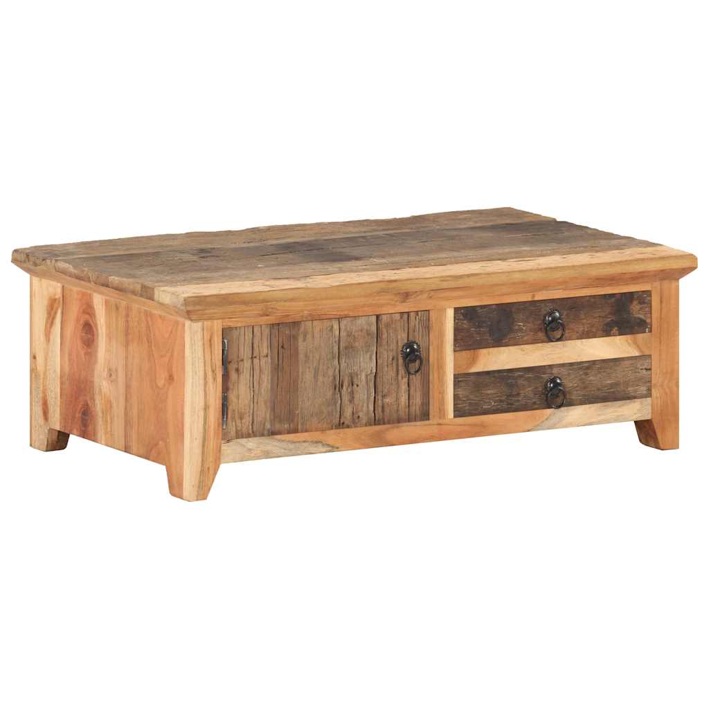 320384 vidaXL Coffee Table 90x50x31 cm Solid Reclaimed Wood
