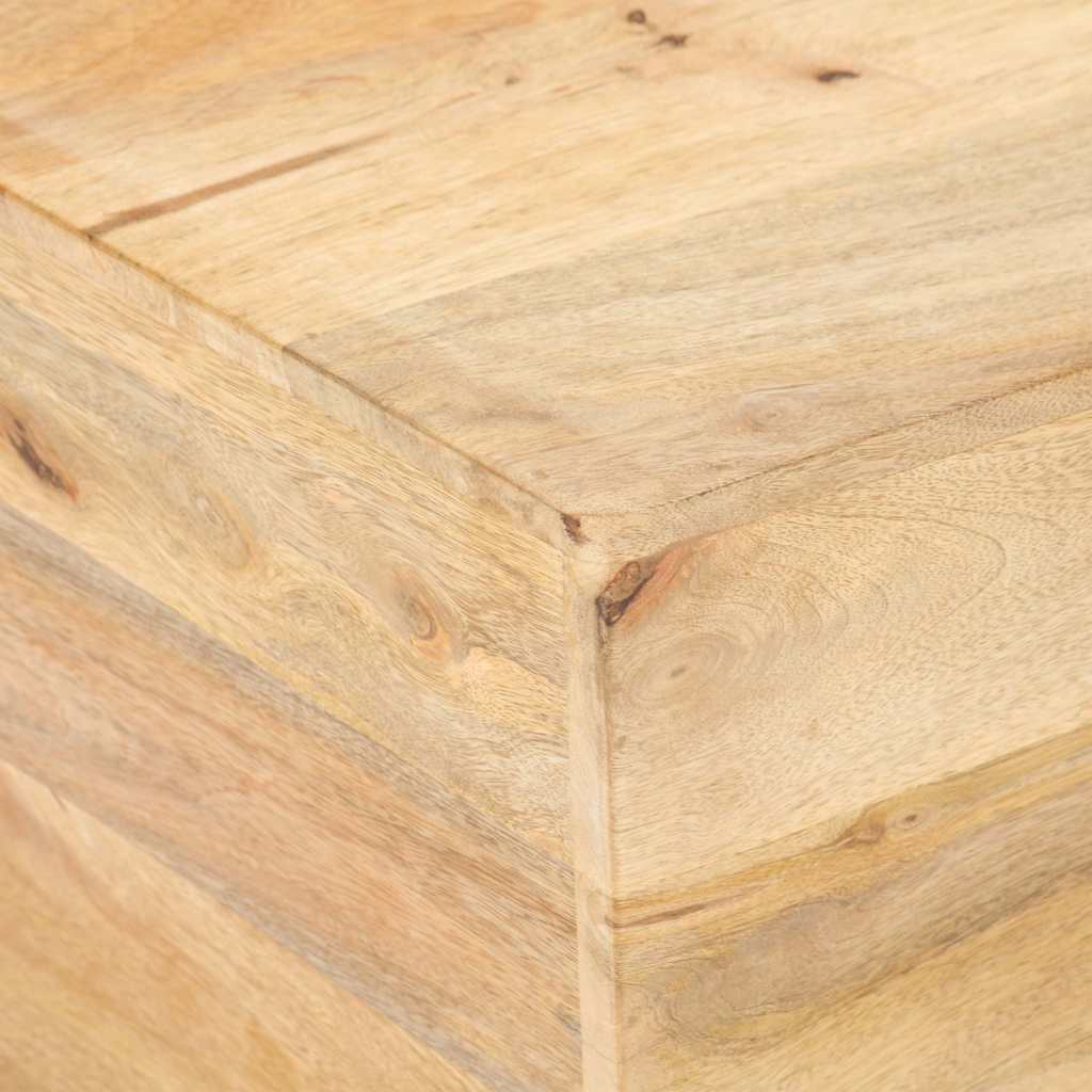 320387 vidaXL Coffee Table V-shape 66x66x30 cm Solid Mango Wood