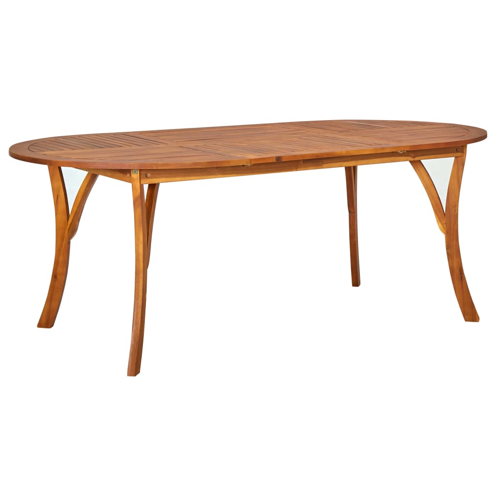 vidaXL Garden Table 201x100x75 cm Solid Acacia Wood