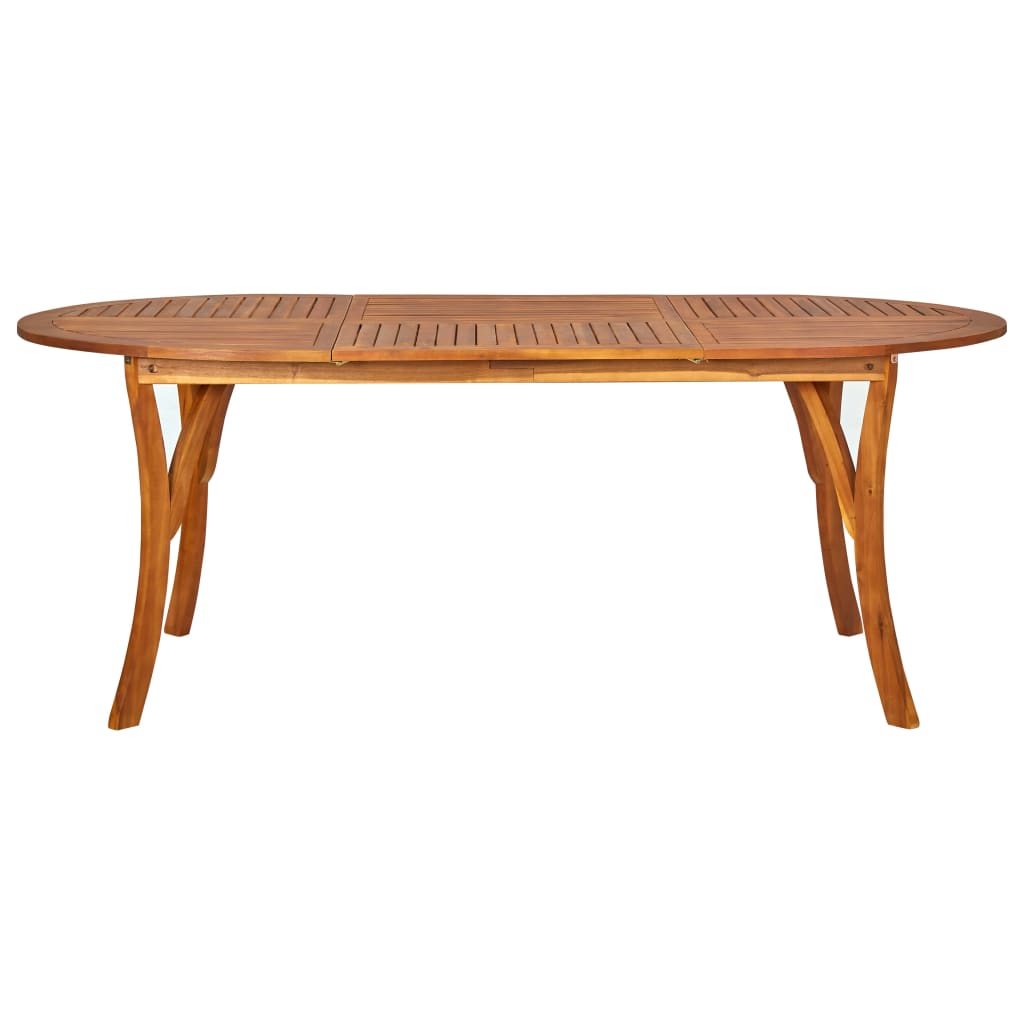 vidaXL Garden Table 201x100x75 cm Solid Acacia Wood