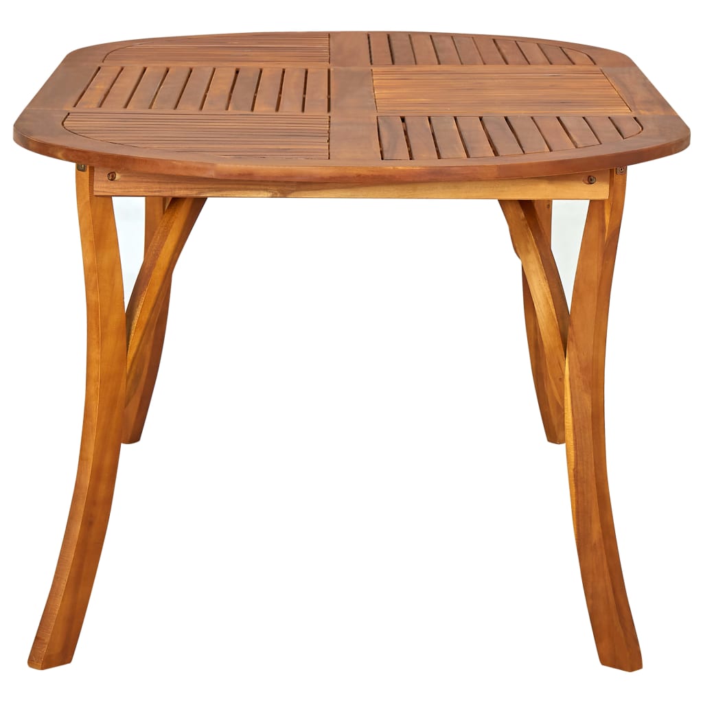 vidaXL Garden Table 201x100x75 cm Solid Acacia Wood