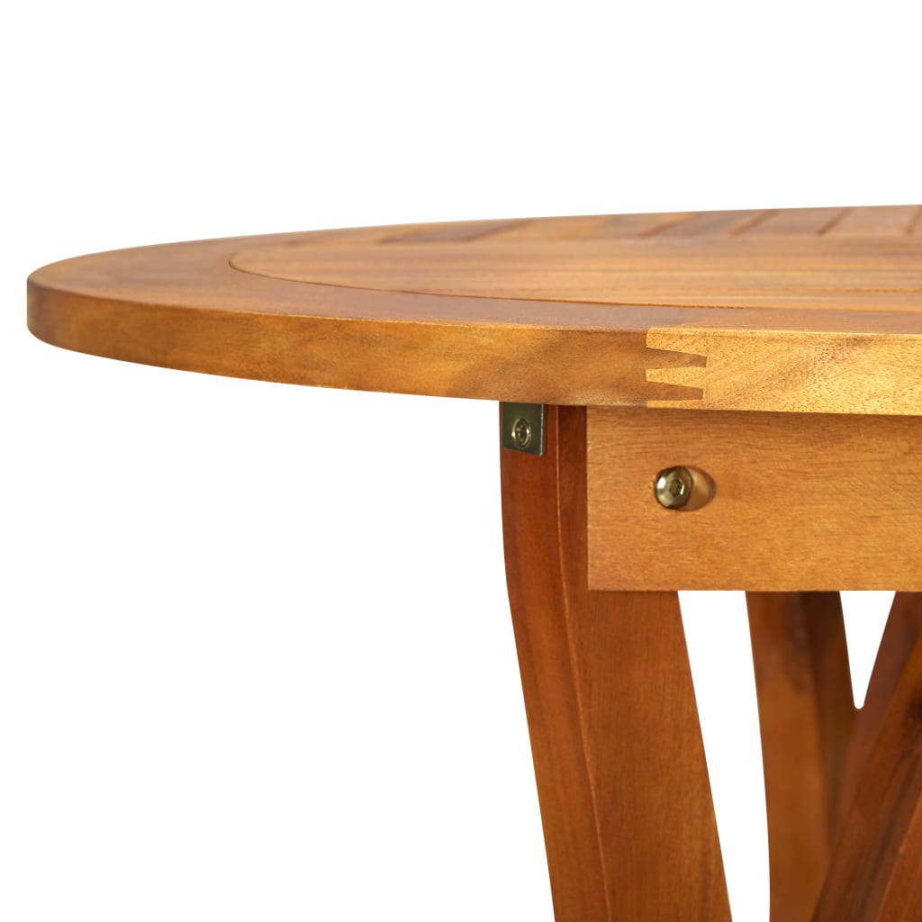 vidaXL Garden Table 201x100x75 cm Solid Acacia Wood