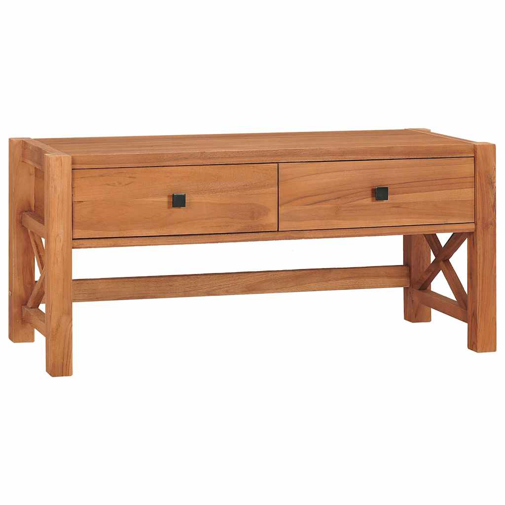 325266 vidaXL TV Cabinet 100x40x45 cm Teak Wood