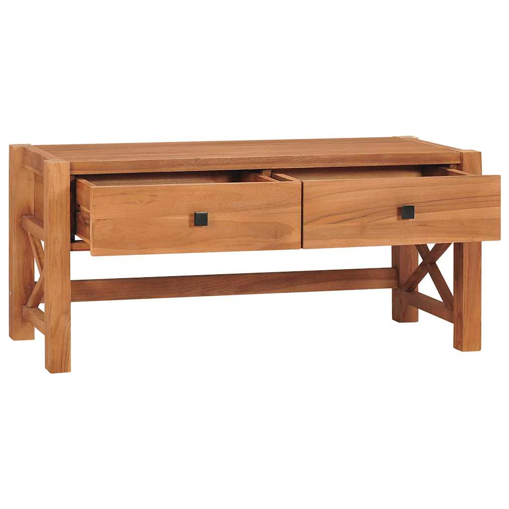 325266 vidaXL TV Cabinet 100x40x45 cm Teak Wood