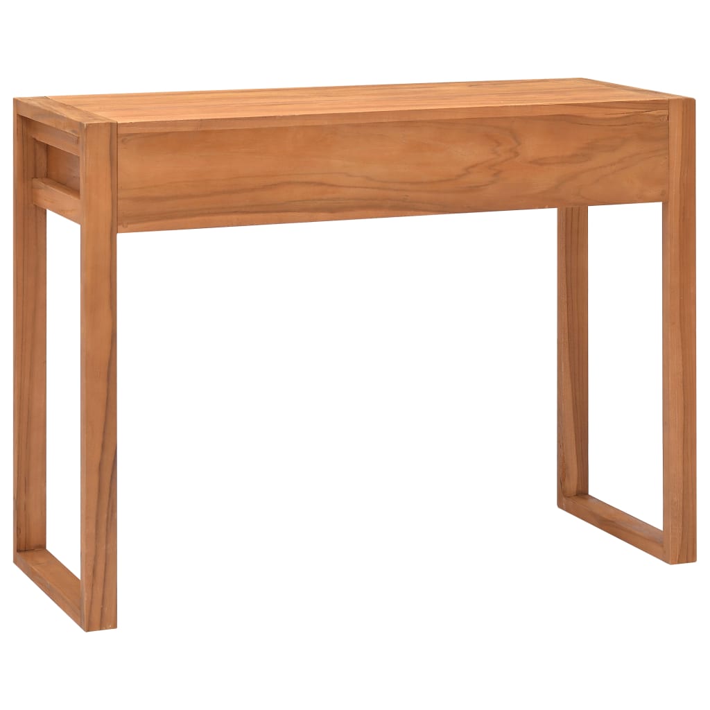 Desk with 2 Drawers 100x40x75 cm Teak Wood