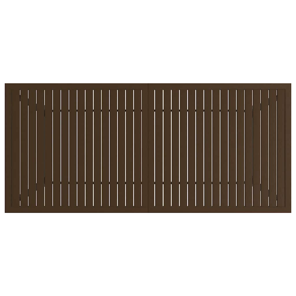 312281 vidaXL Garden Table Brown 190x80x72 cm Steel