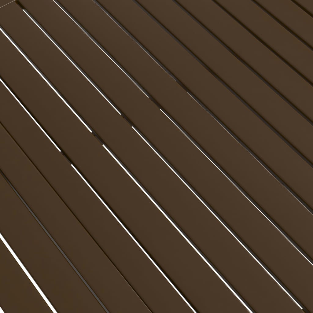 312281 vidaXL Garden Table Brown 190x80x72 cm Steel