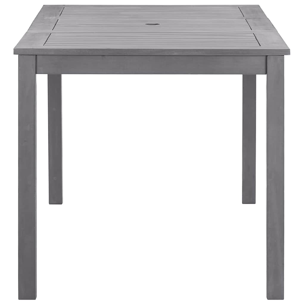 311849 vidaXL Garden Table Grey Wash 140x80x74 cm Solid Acacia Wood