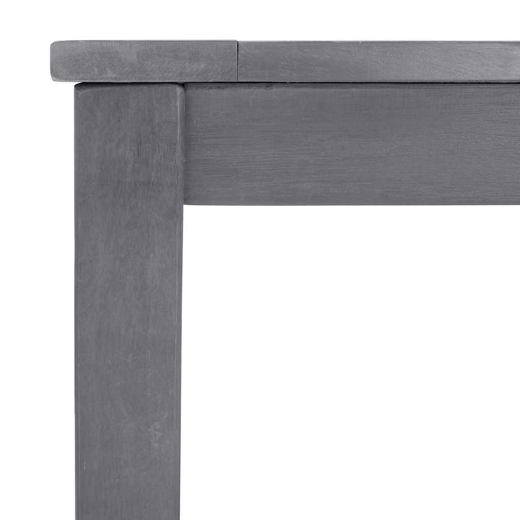 311849 vidaXL Garden Table Grey Wash 140x80x74 cm Solid Acacia Wood