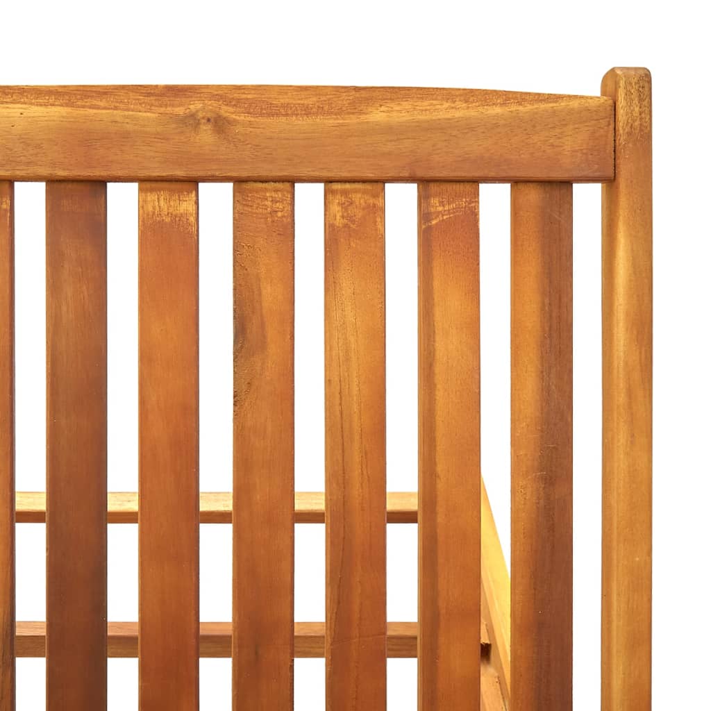 311873 vidaXL 2-Person Sun Lounger Solid Acacia Wood
