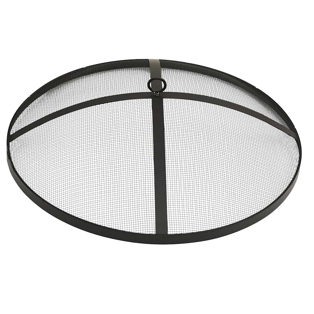 2-in-1 Fire Pit and BBQ with Poker 59x59x60 cm Stainless Steel
