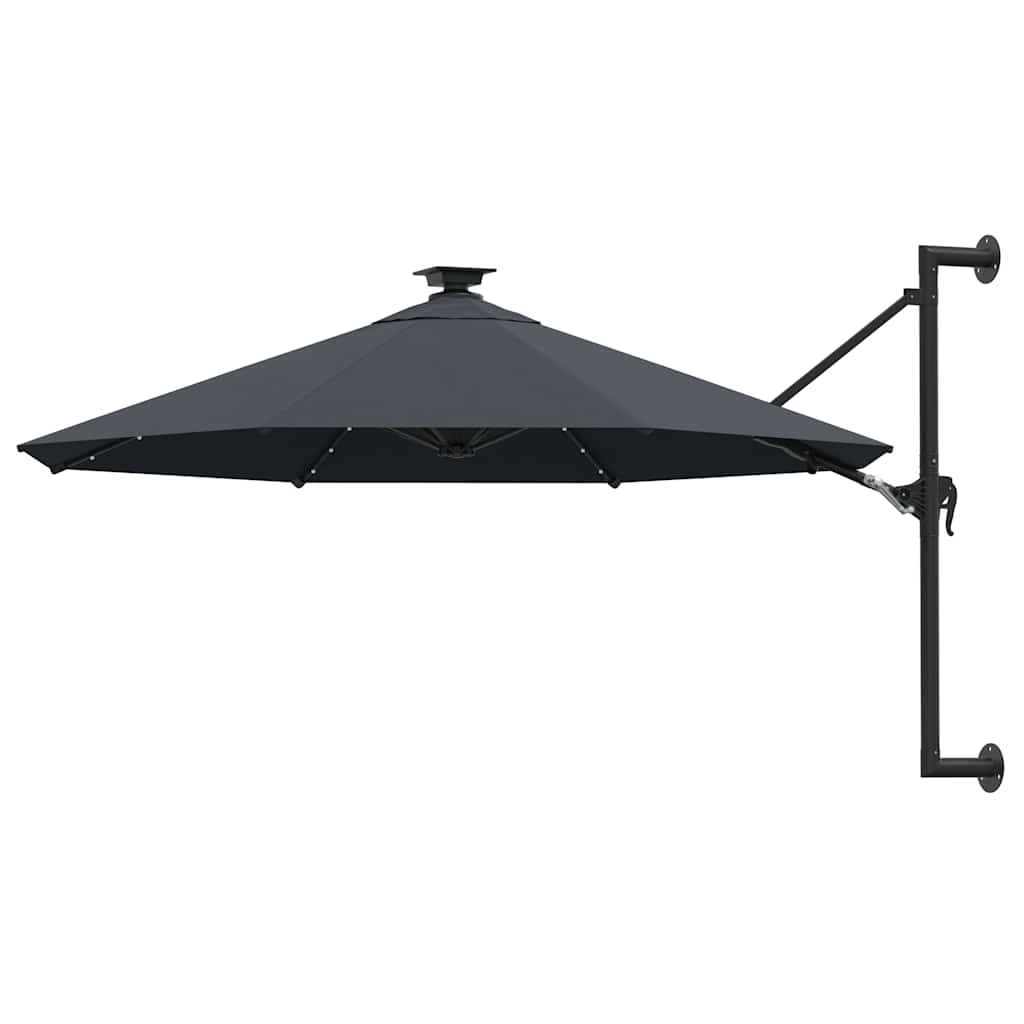 Garden Parasol | Anthracite | Polyester fabric, Metal | Large | Tiltable