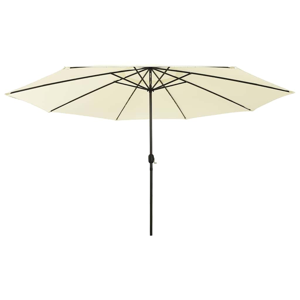 Garden Parasol | Sand | 100% polyester fabric, metal pole | Large