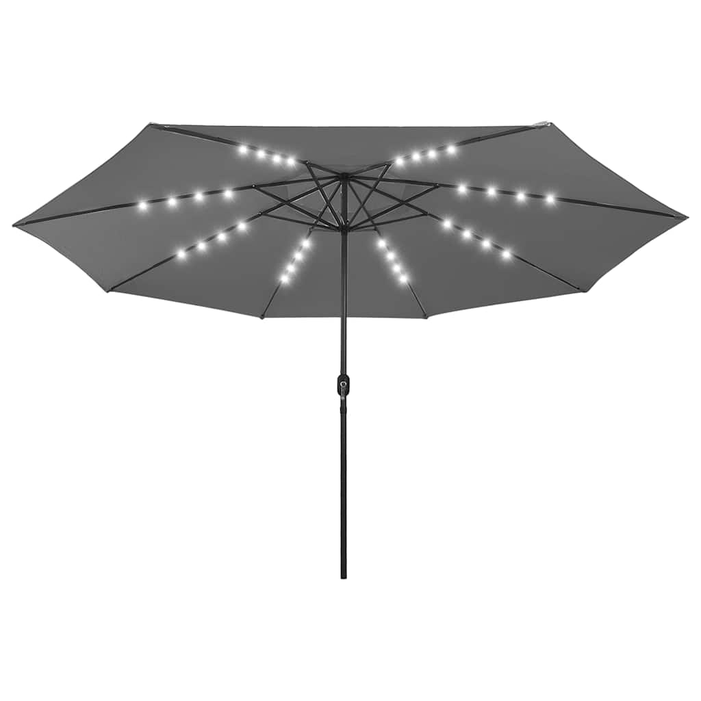 Garden Parasol | Anthracite | Fabric (100% polyester), metal | Large