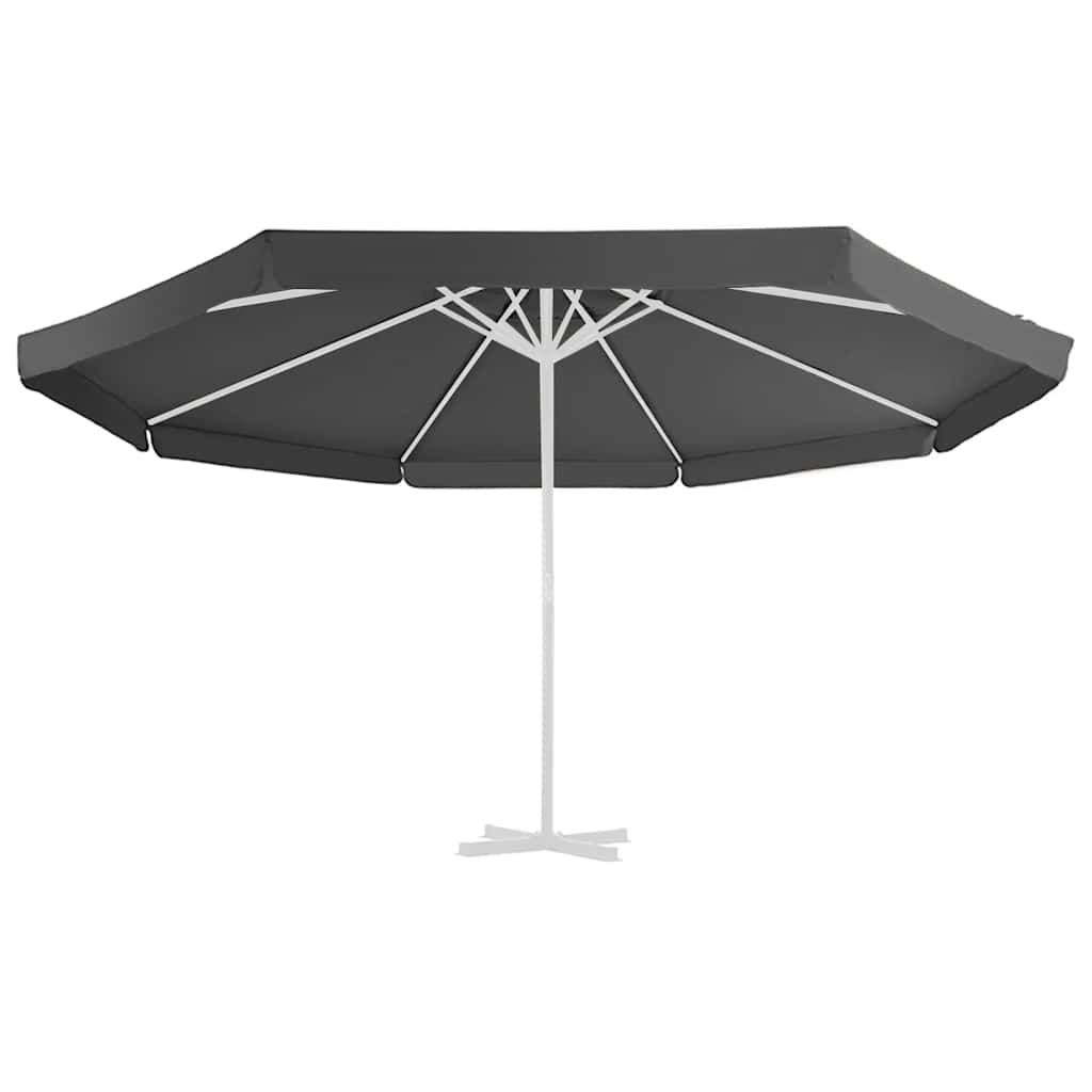 Replacement Fabric for Outdoor Parasol Anthracite 515 cm