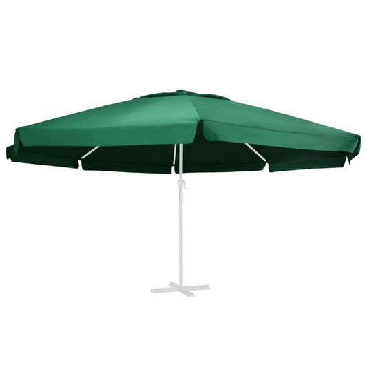 vidaXL Replacement Fabric for Outdoor Parasol Green 600 cm