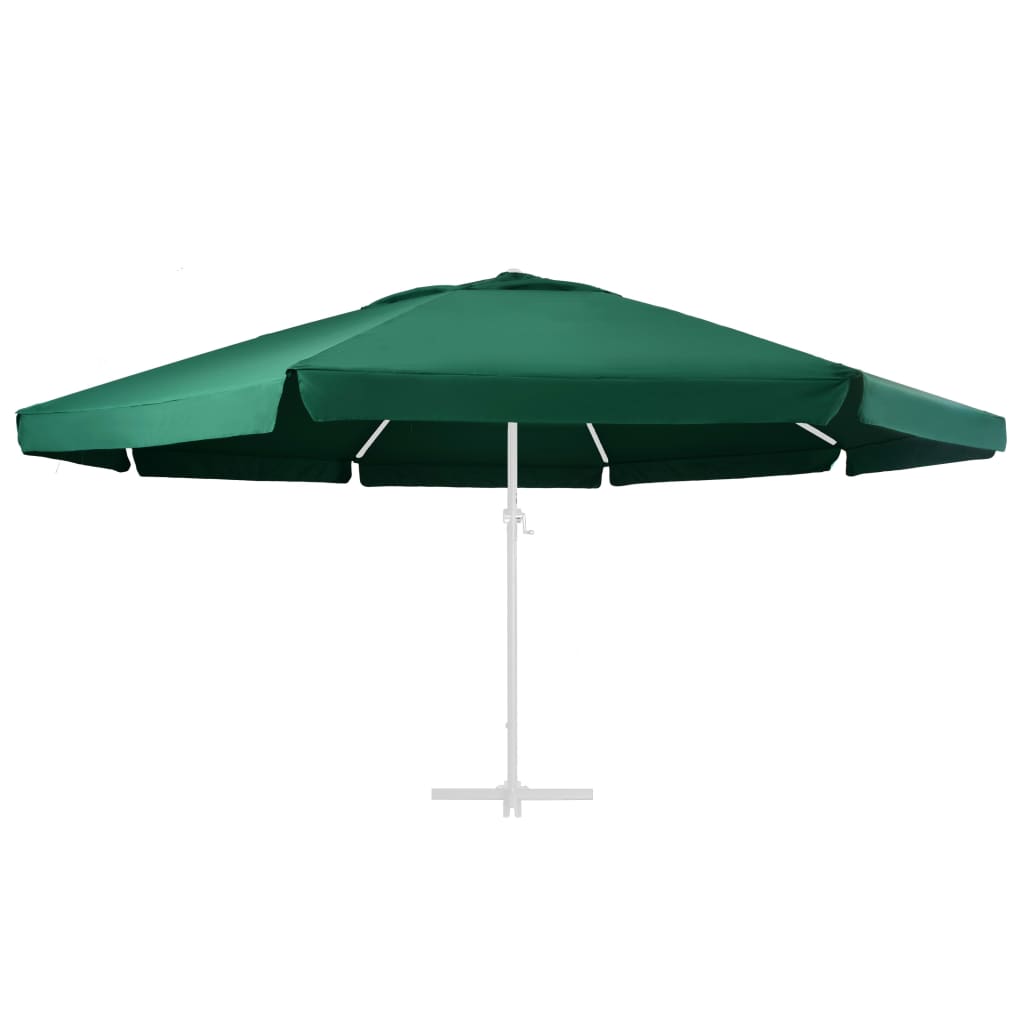 vidaXL Replacement Fabric for Outdoor Parasol Green 600 cm