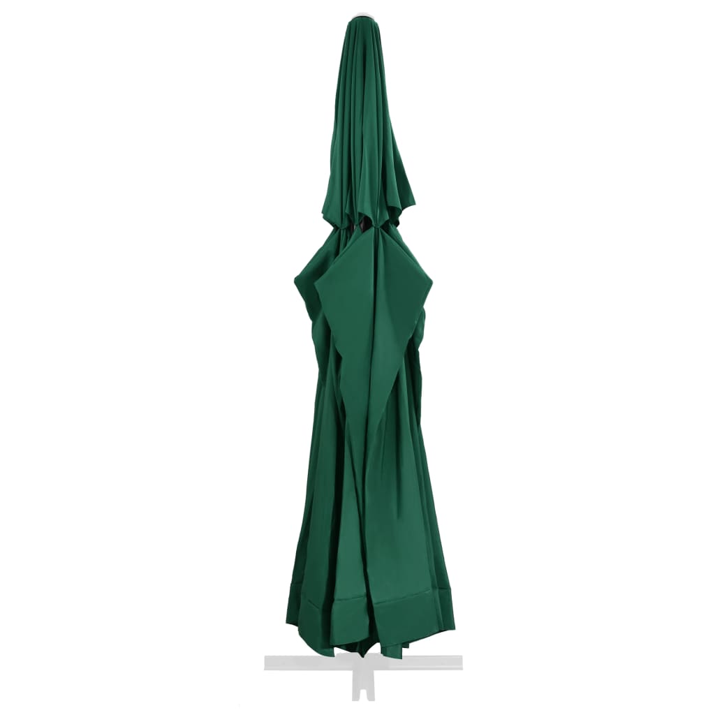 vidaXL Replacement Fabric for Outdoor Parasol Green 600 cm