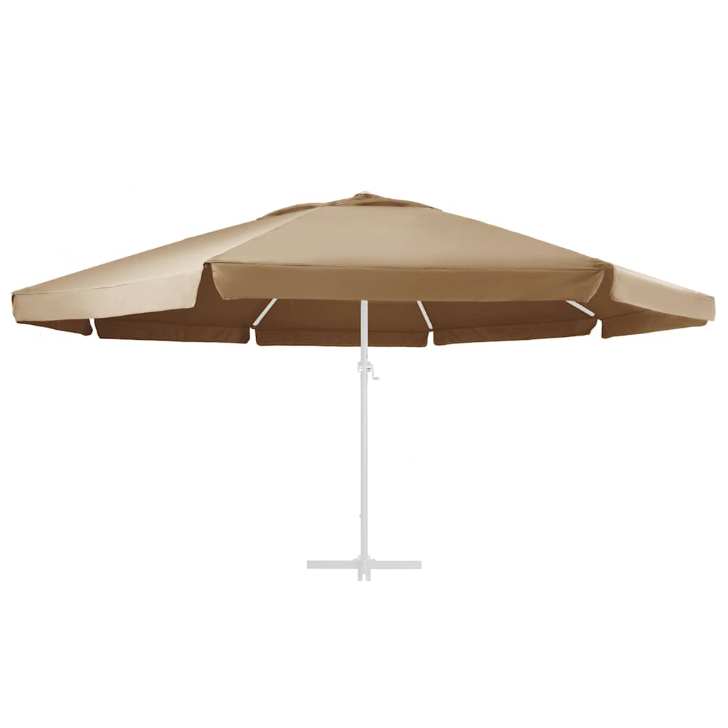 Replacement Fabric for Outdoor Parasol Taupe 610 cm