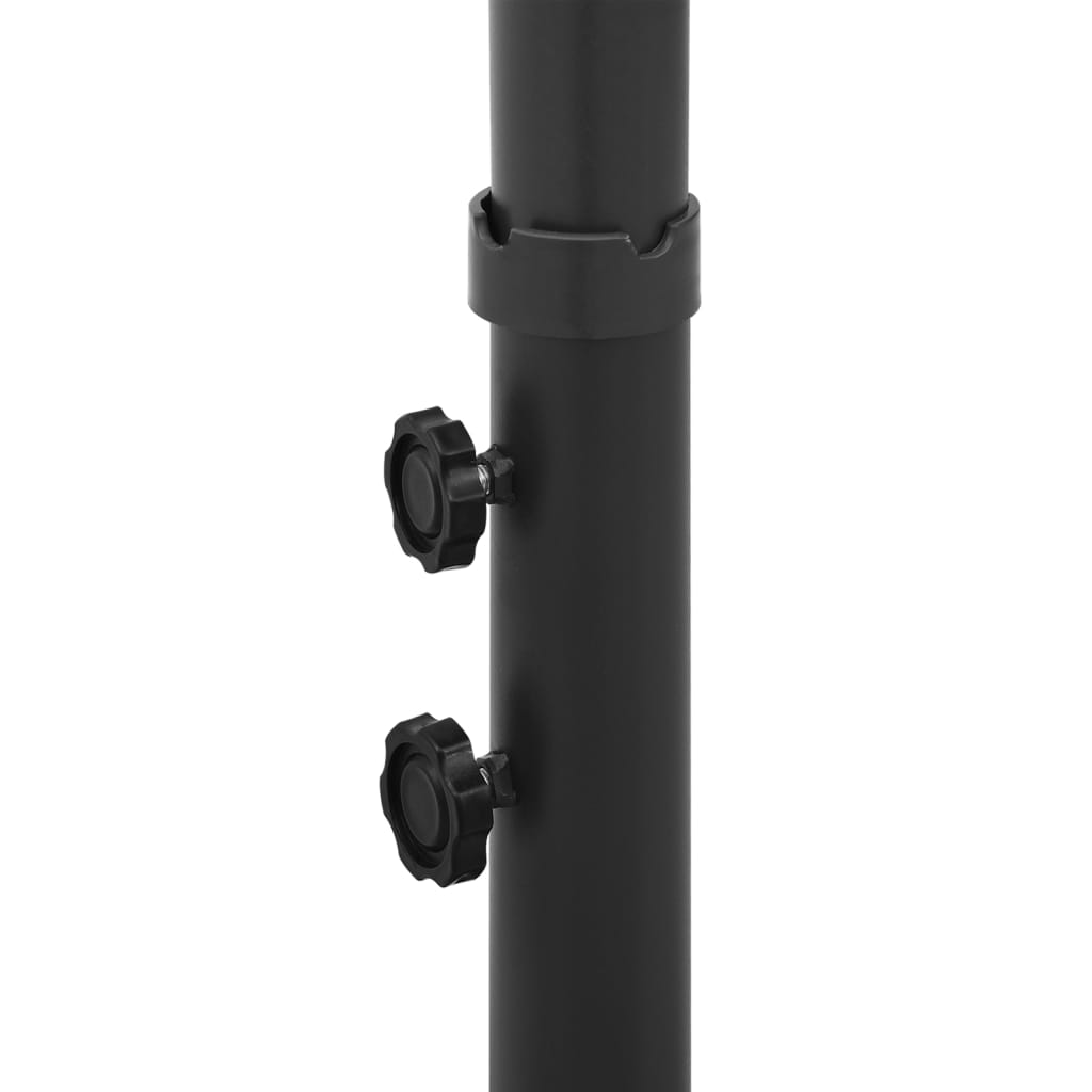 Garden Parasol | Black | Powder-coated steel | Large | Foldable