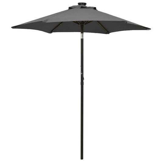 Garden Parasol | Anthracite and Dark Grey | Polyester, Aluminium | Medium