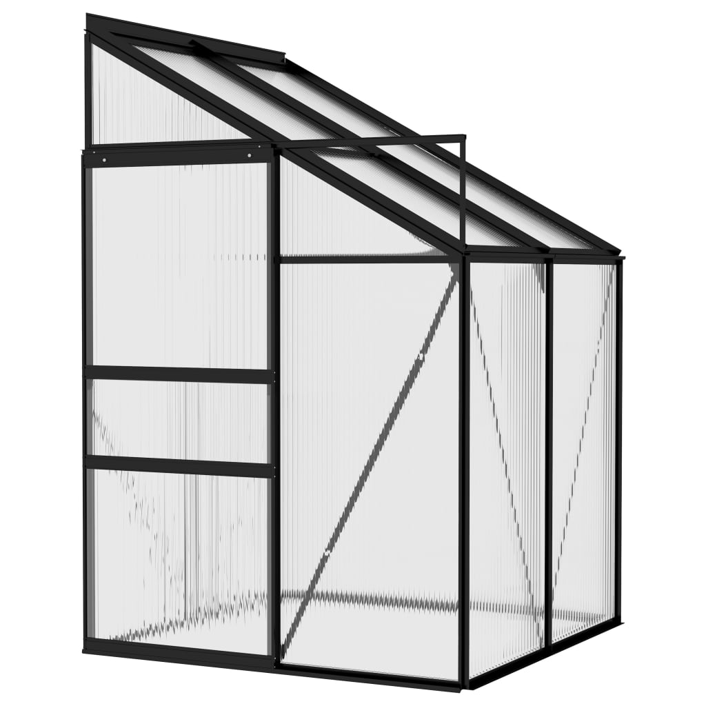 vidaXL Greenhouse Anthracite Aluminium 2.59 m³