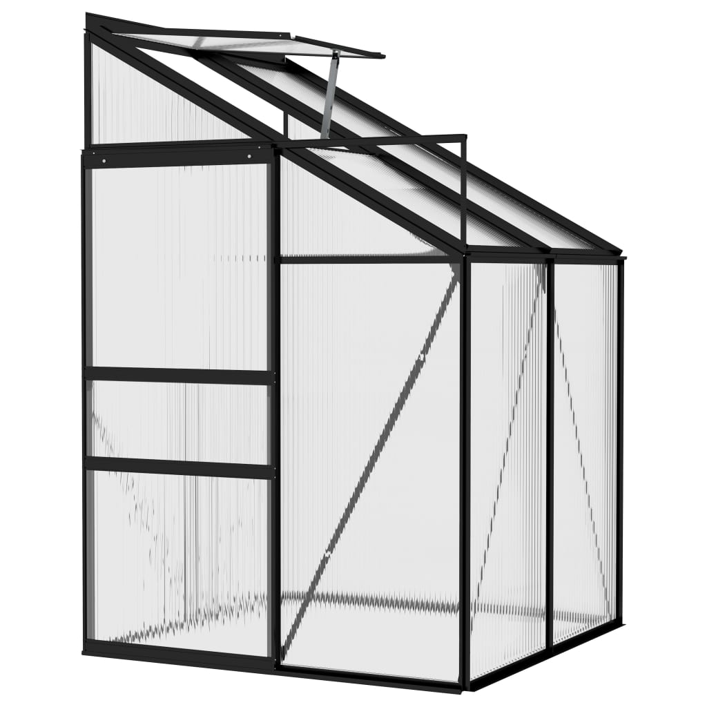 vidaXL Greenhouse Anthracite Aluminium 2.59 m³