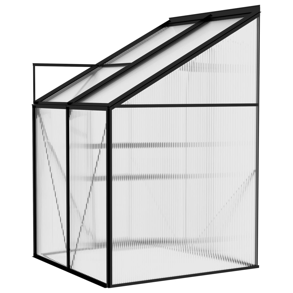 vidaXL Greenhouse Anthracite Aluminium 2.59 m³