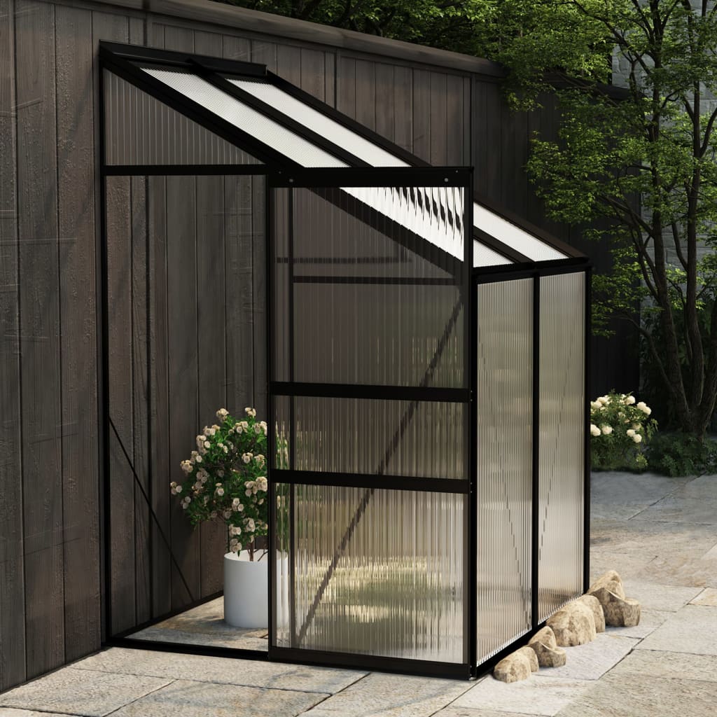 vidaXL Greenhouse Anthracite Aluminium 2.59 m³