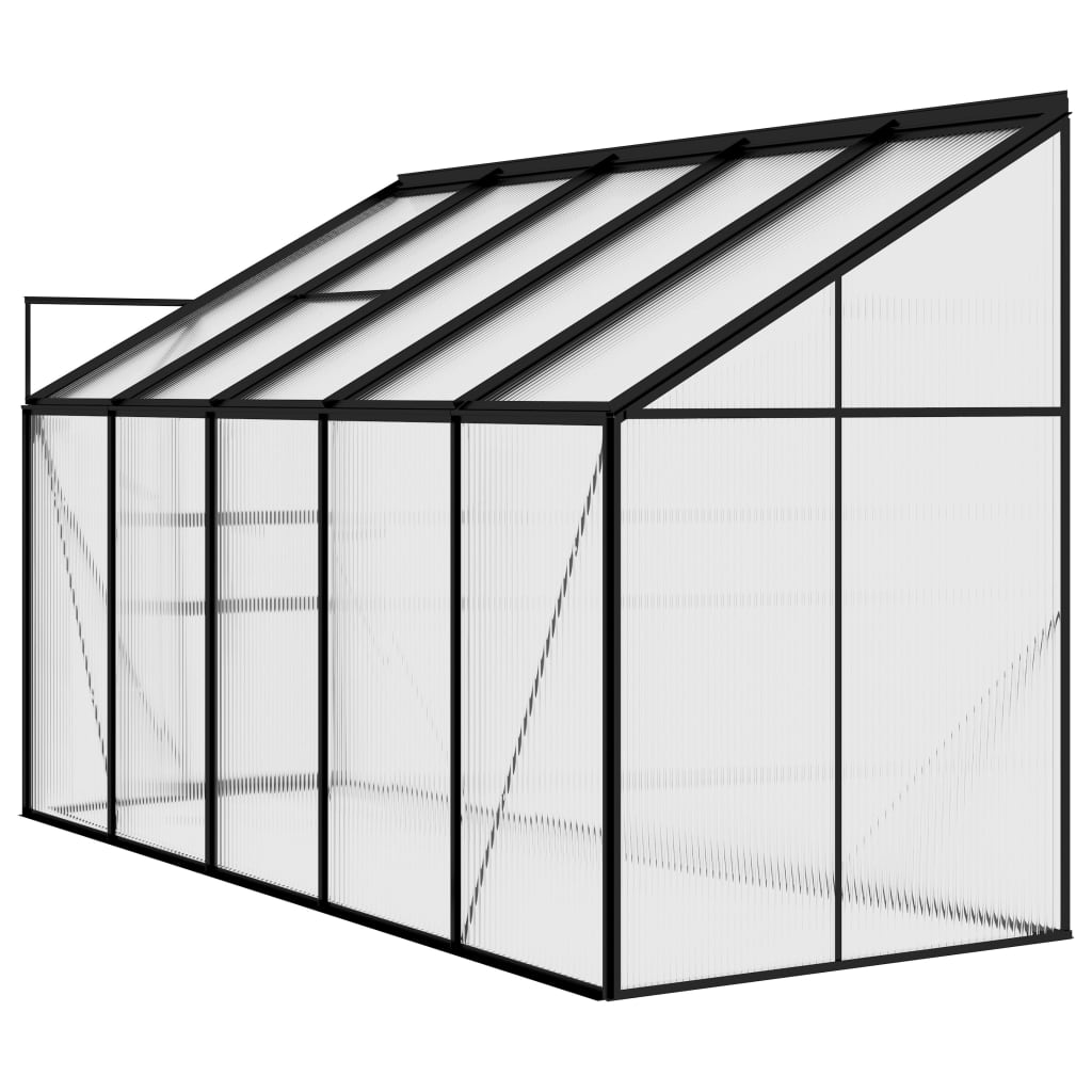 vidaXL Greenhouse Anthracite Aluminium 6.23 m³