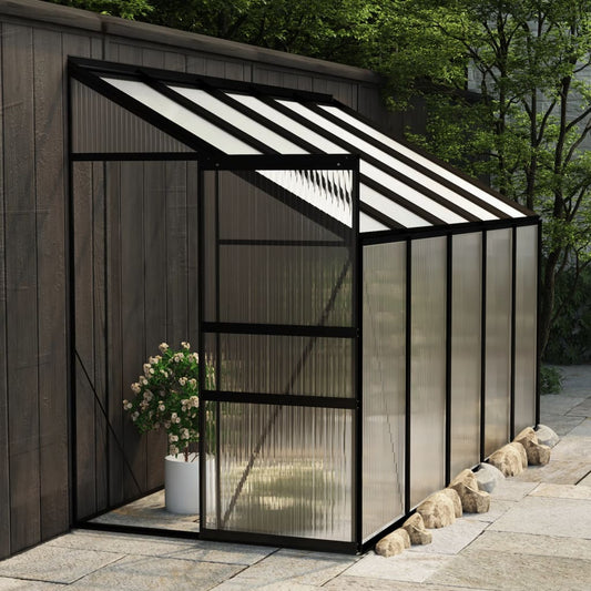 vidaXL Greenhouse Anthracite Aluminium 6.23 m³