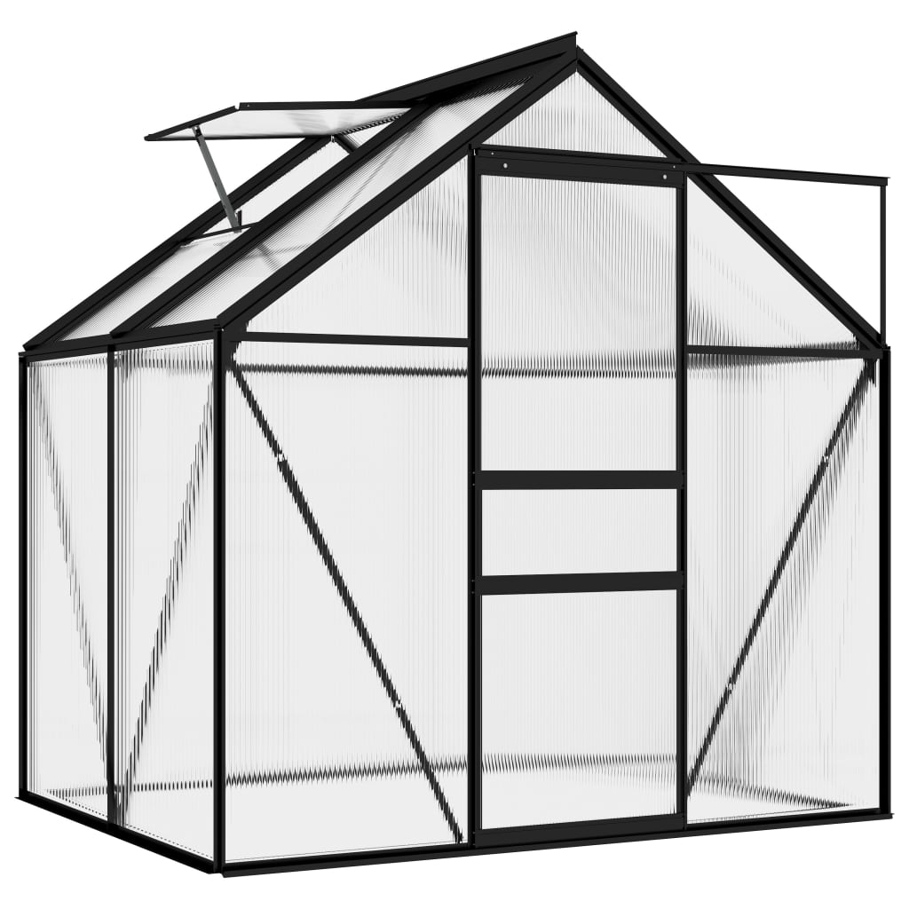 vidaXL Greenhouse Anthracite Aluminium 2.47 m²