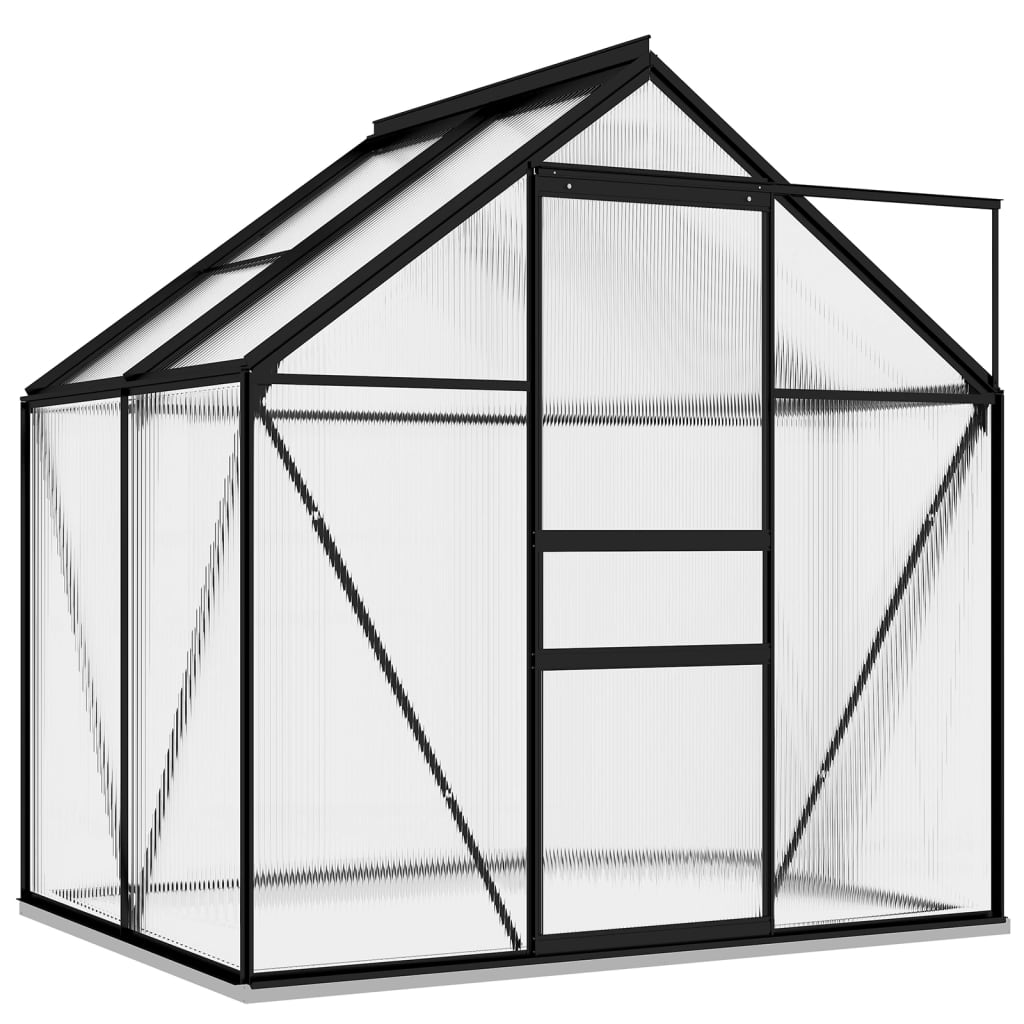 vidaXL Greenhouse Anthracite Aluminium 2.47 m²