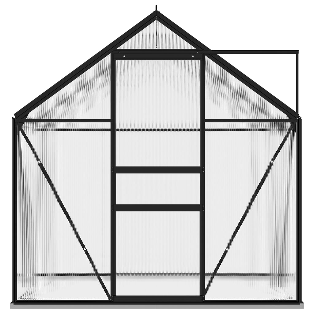 vidaXL Greenhouse Anthracite Aluminium 2.47 m²