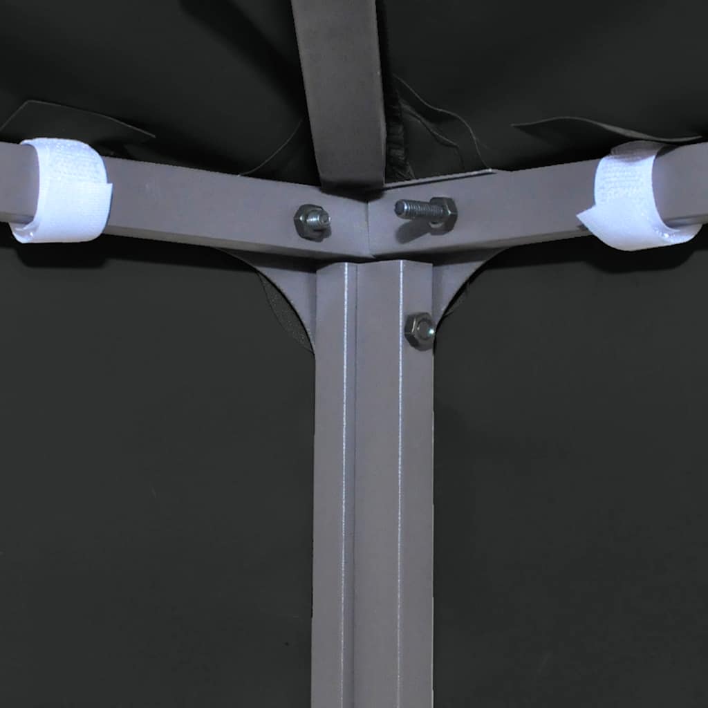 2-Tier Gazebo Top Cover 310 g/m² 3x3 m Black