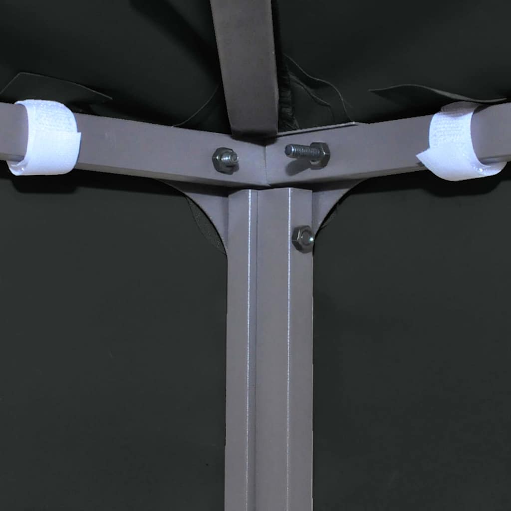 2-Tier Gazebo Top Cover 310 g/m² 4x3 m Black