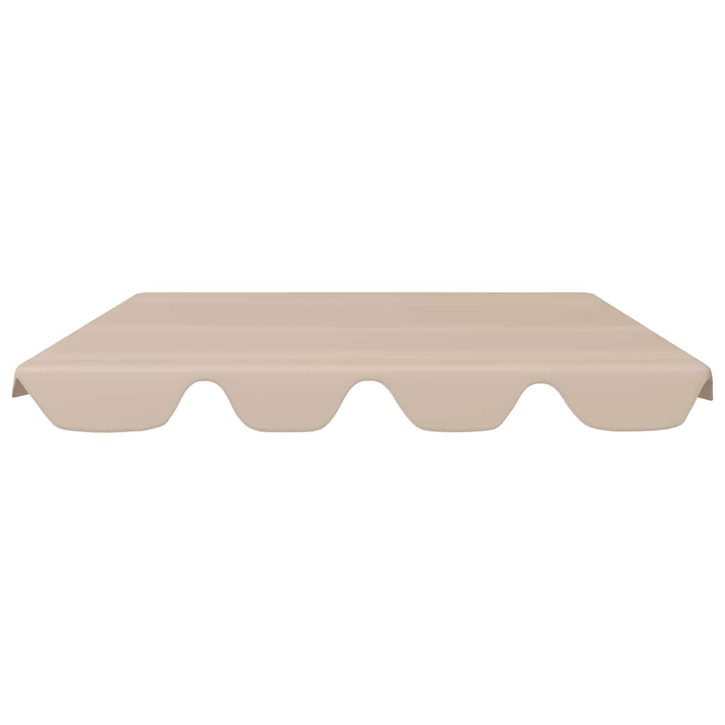 Replacement Canopy for Garden Swing Beige 150/130x105/70 cm