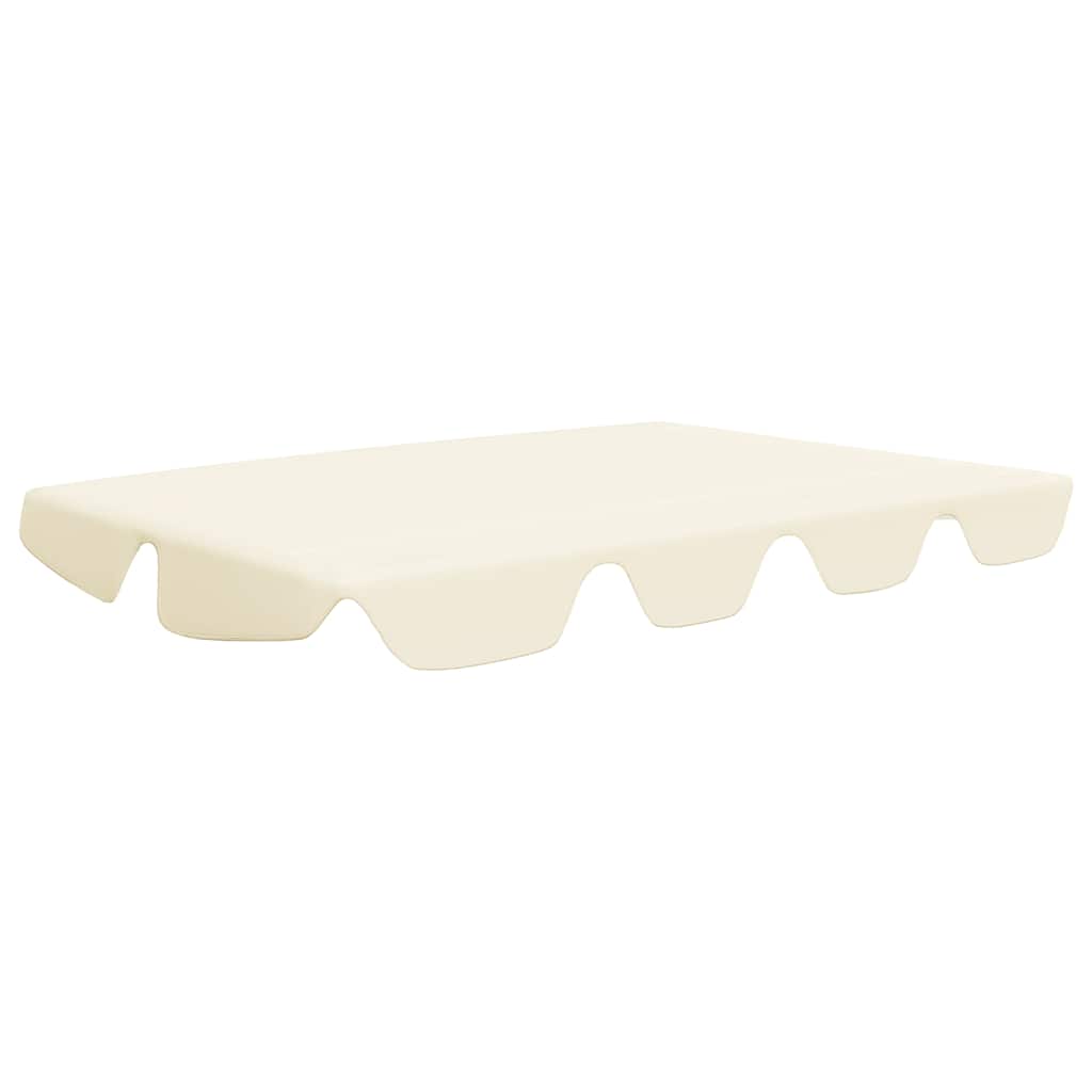 Replacement Canopy for Garden Swing Cream 150/130x105/70 cm