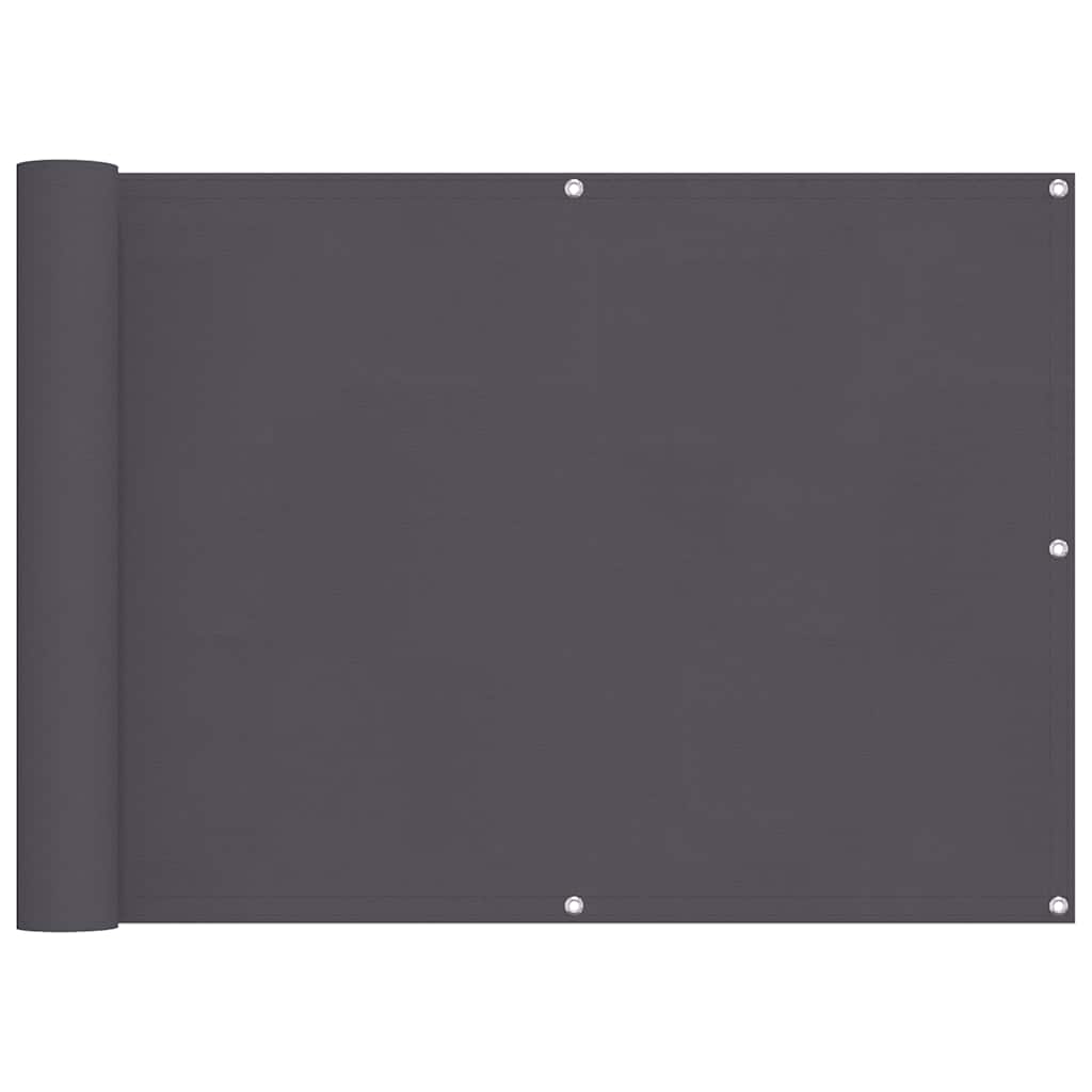 Balcony Screen Anthracite 75x300 cm Oxford Fabric
