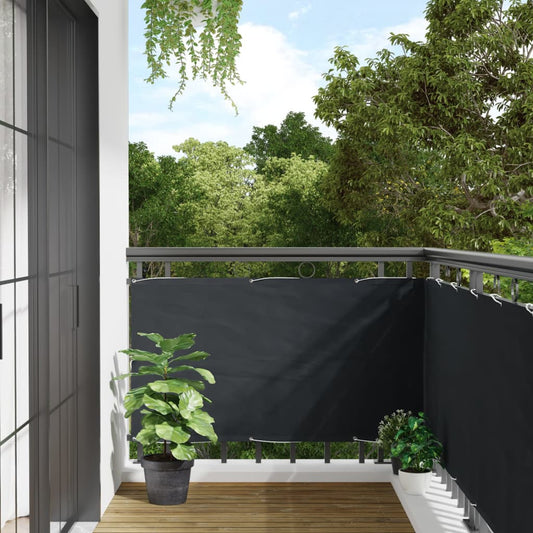 vidaXL Balcony Screen Anthracite 75x500 cm Oxford Fabric