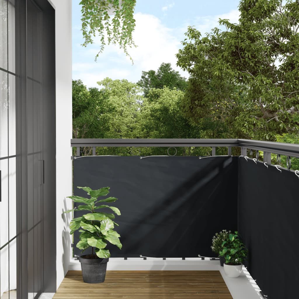 vidaXL Balcony Screen Anthracite 90x500 cm Oxford Fabric