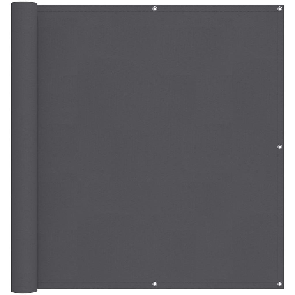 Balcony Screen Anthracite 120x500 cm Oxford Fabric